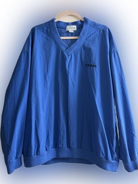 Vintage IZOD • Men’s Blue Windbreaker Pullover • Size L
